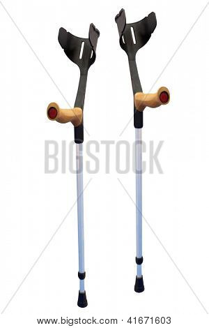 walking stick under thew white background
