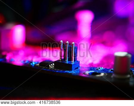 Circuit Board. Technology Background. Central Computer Processors Cpu Concept.