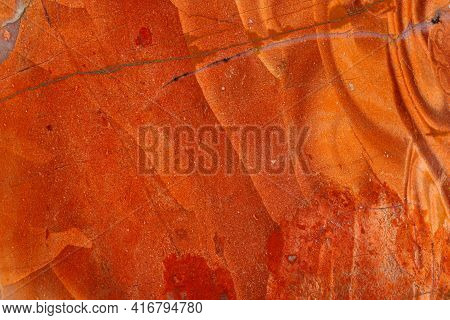 Macro Stone Jasper Mineral On White Background