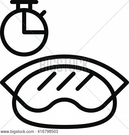 Dough Fermentation Icon, Bakery And Baking Related Vector Illustration