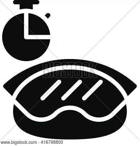 Dough Fermentation Icon, Bakery And Baking Related Vector Illustration