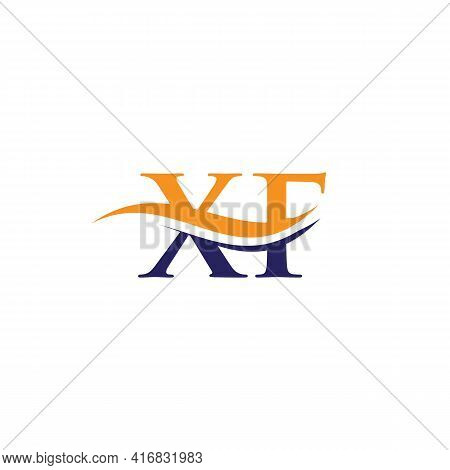Xf Linked Logo For Business And Company Identity. Creative Letter Xf Logo Vector