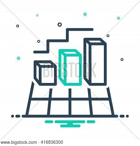 Mix Icon For Chart Digram Graph Statistics Presentation