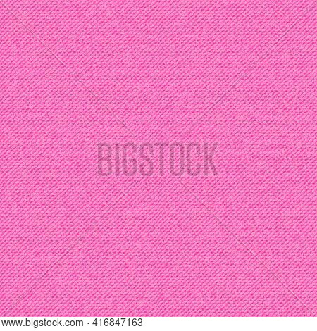 Pink Jeans Denim Seamless Pattern. Light Jeans Texture. Realistic Vector Illustration.