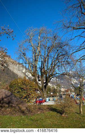 Natural Scenery From A Park In Weesen In Switzerland 21.2.2021
