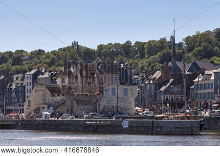 Honfleur, France - August 05 2020: The Lieutenancy Of Honfleur Is A Listed Building, Located Near Th