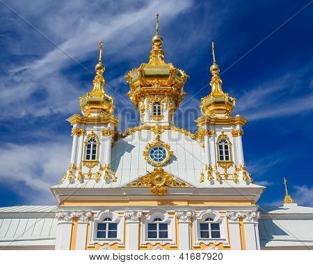 Church of Saints Peter and Paul in Peterhof, St Petersburg, Russia