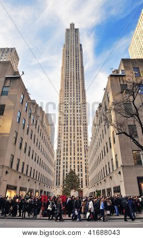 NEW YORK CITY, NY, USA - 30 grudnia: Rockefeller Center w dniu 30 grudnia 2011 New York City. JA