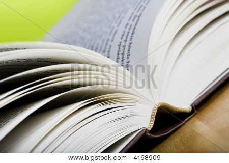 Livre sur fond vert