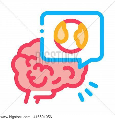 Stroke Due Atherosclerosis Color Icon Vector. Stroke Due Atherosclerosis Sign. Isolated Symbol Illus