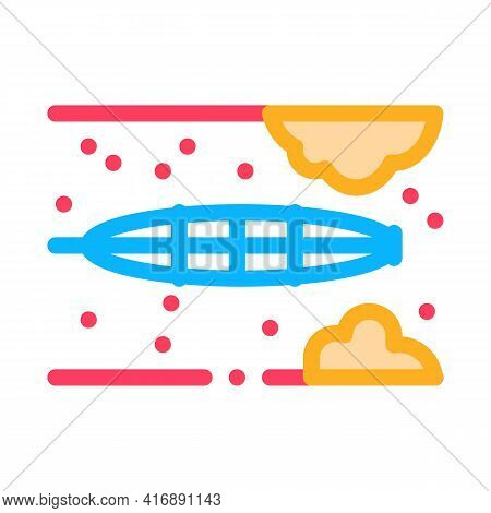 Cleaning Operation Of Atherosclerosis Color Icon Vector. Cleaning Operation Of Atherosclerosis Sign.