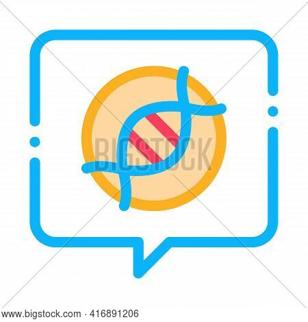 Dna Problem Atherosclerosis, Molecule Color Icon Vector. Dna Problem Atherosclerosis, Molecule Sign.