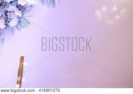 Wedding Arch With Multi-colored Flowers. Wedding Decorations