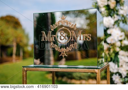 Wedding Arch With Multi-colored Flowers. Wedding Decorations