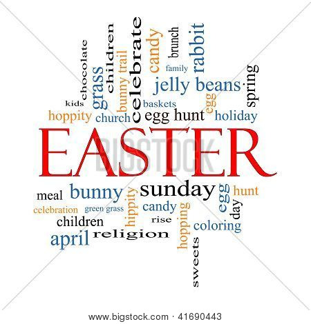 Concetto di Pasqua Word Cloud