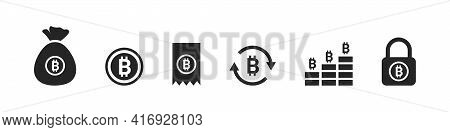 Currency Icons. Bitcoin Icons. Money Signs. Finansial Vector Icons. Vector Illustration