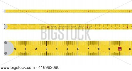 Set Of Yellow Roulettes, Great Design For Any Purposes. Stock Image. Vector Illustration. Eps 10.