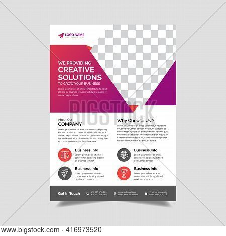 Corporate Flyer Design Template, Creative Business Trendy Flyer Brochure Template Design, Vector Tem