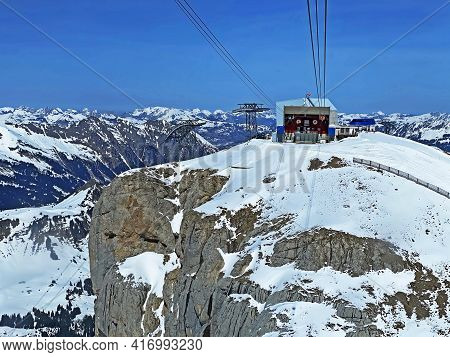 The Bottom Station Of The Cable Car Col Du Pillon - Scex Rouge On The Valley Station (travel Destina