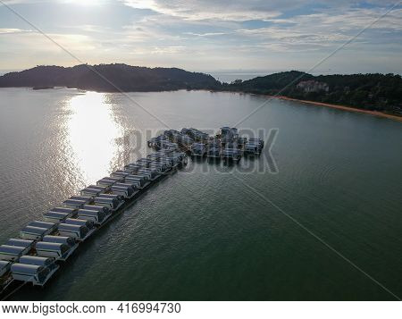 Port Dickson, Malaysia- Circa December, 2019: An aerial view of Lexis Hibiscus during day time. Its 
