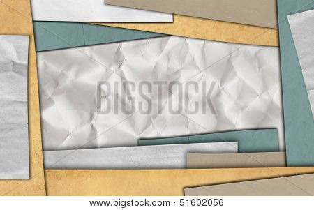 Paper frame background for design