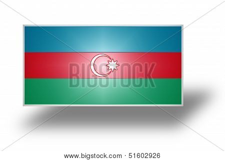 Flag Of Azerbaijan (stylized I).