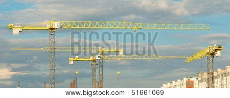 Panorama of construction site