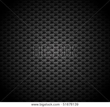 Carbon fiber background texture. Vector seamless pattern industrial material design