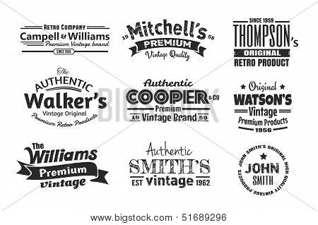 9 Vintage Insignias