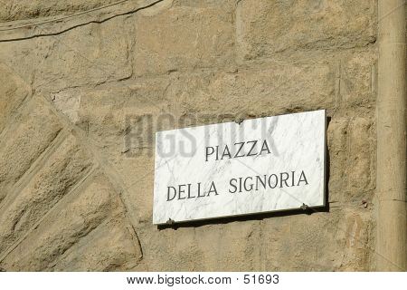 Piazza Della Signoria