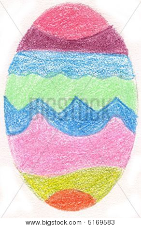 Ovo de Páscoa colorida