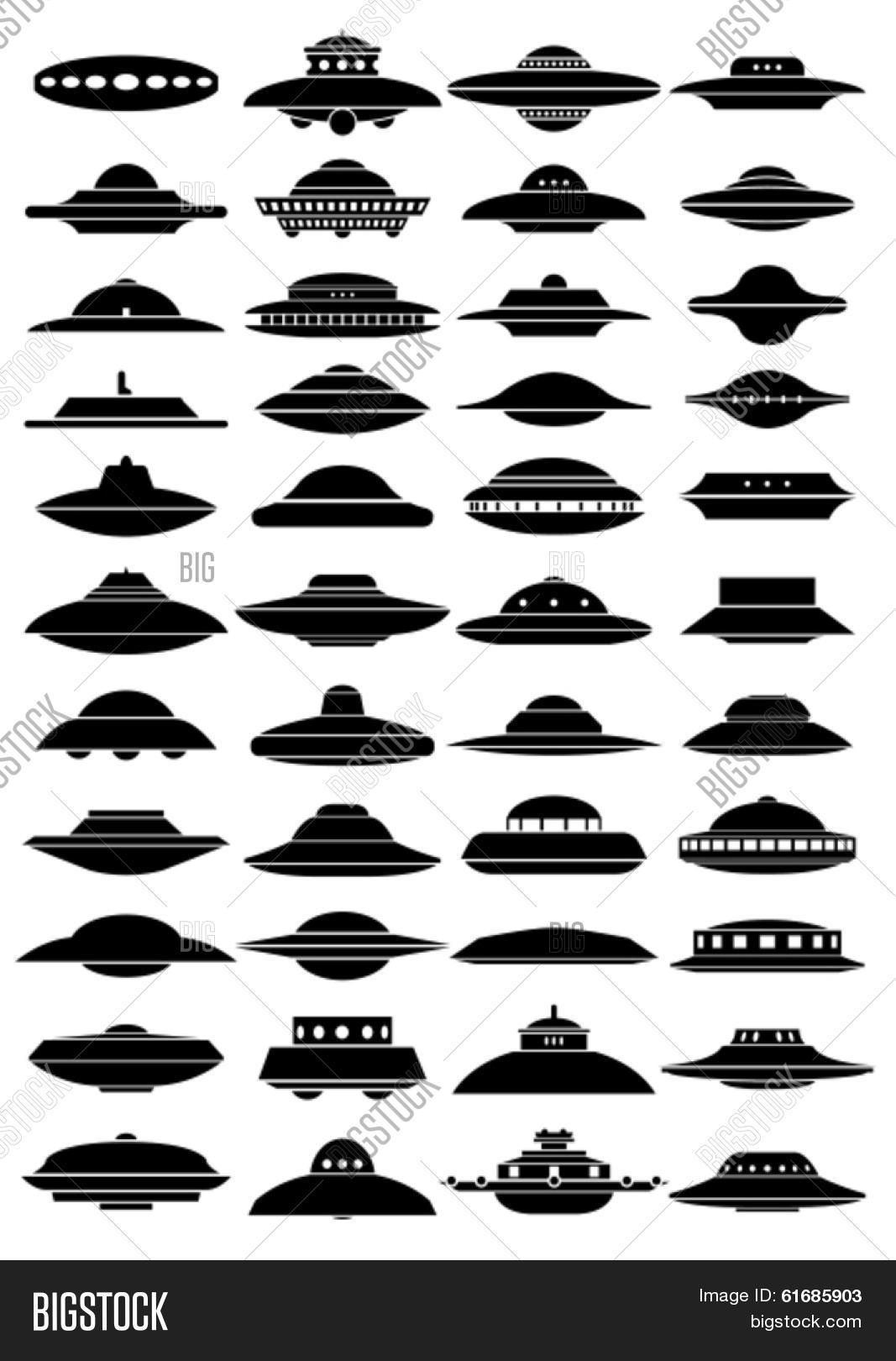 vintage ufo flying vector photo free trial bigstock