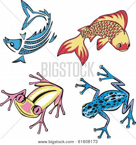 Fish And Frogs