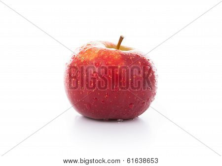 Red Apple Closeup