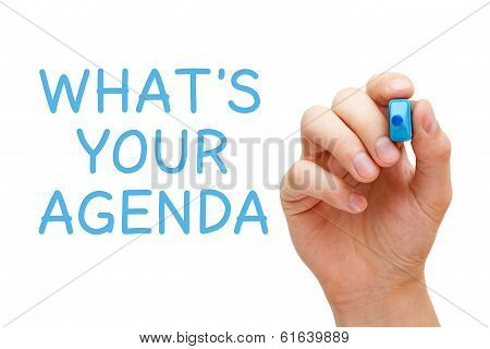 What Is Your Agenda