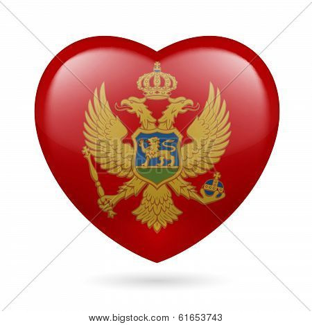 Heart icon of Montenegro