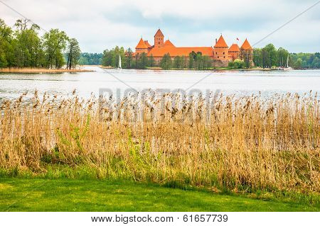 Medieval Old Castle In Trakai, Lithuania