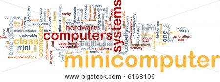 Minicomputer Word Cloud