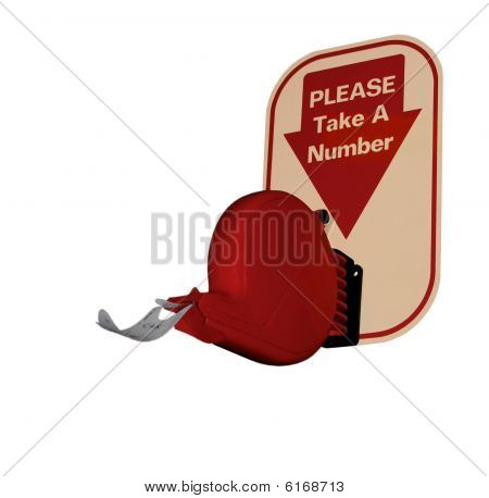 Take a number - ticket dispenser