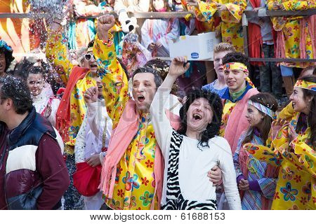 Costumed People In Carnival