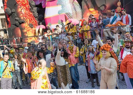 Costumed People In Carnival