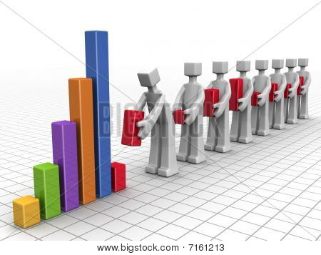 Teamwork business e Performance Concept