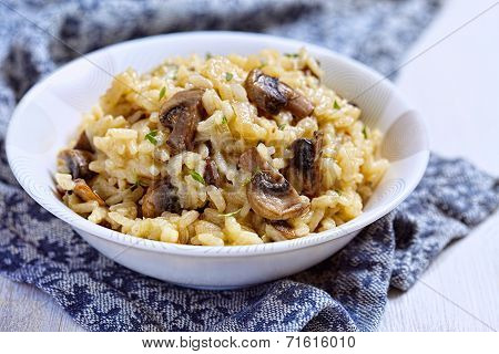Mushroom risotto