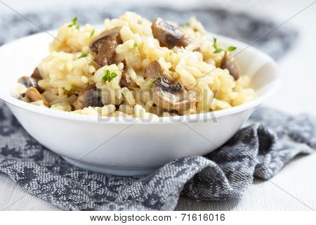 Mushroom risotto