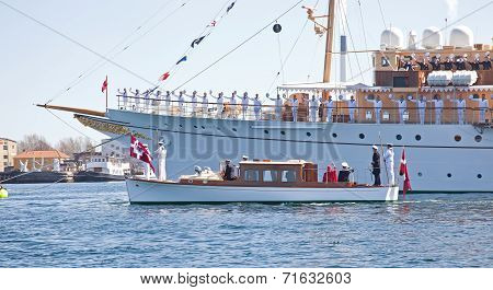 Yacht Is Waiting For The Queen Of Denmark