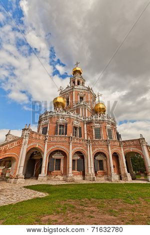 Church Of The Intercession At Fili (1694) In Moscow, Russia