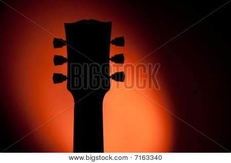 Sziluettje egy les paul gitár típusa