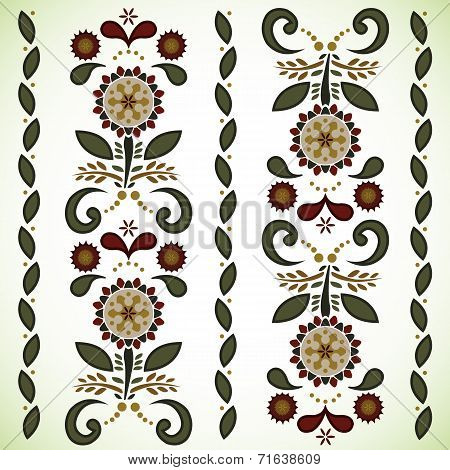 Vector seamless flower pattern background