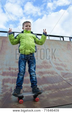 skater training on the table