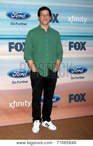 LOS ANGELES - SEP 8:  Andy Samberg at the 2014 FOX Fall Eco-Casino at The Bungalow on September 8, 2014 in Santa Monica, CA